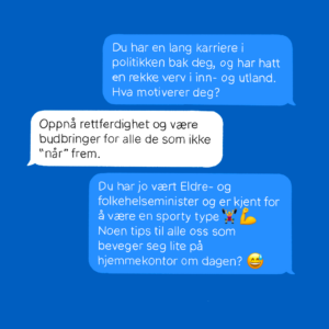 SMS-intervju med Åse